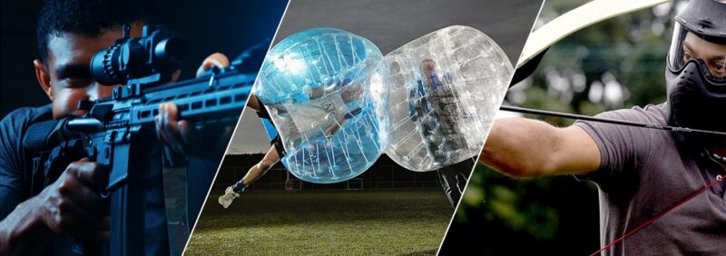 operacja laser tag bubble football paintball łuczniczy paintball laserowy