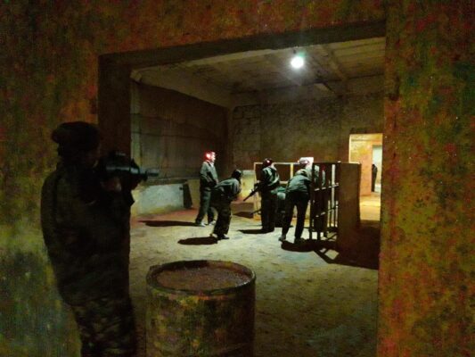 laserowy paintball airsoft tag drużynowa gra przejmowanie flagi